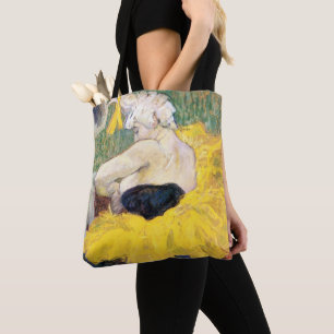 La Clownesse (Clown) Cha-U-Kao by Toulouse Lautrec Tote Bag