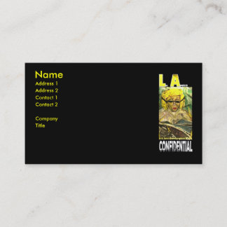 LA CONFIDENTIAL BUSINESS CARD