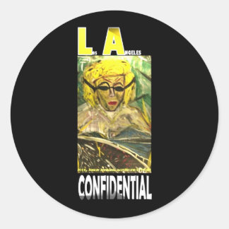 LA CONFIDENTIAL CLASSIC ROUND STICKER
