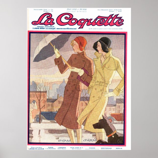 La Coquette Umbrella Girl Poster (Front)