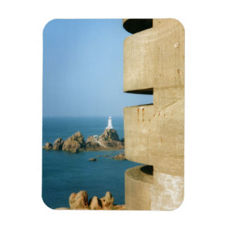 La Corbière lighthouse & German WW2 tower, Jersey Magnet