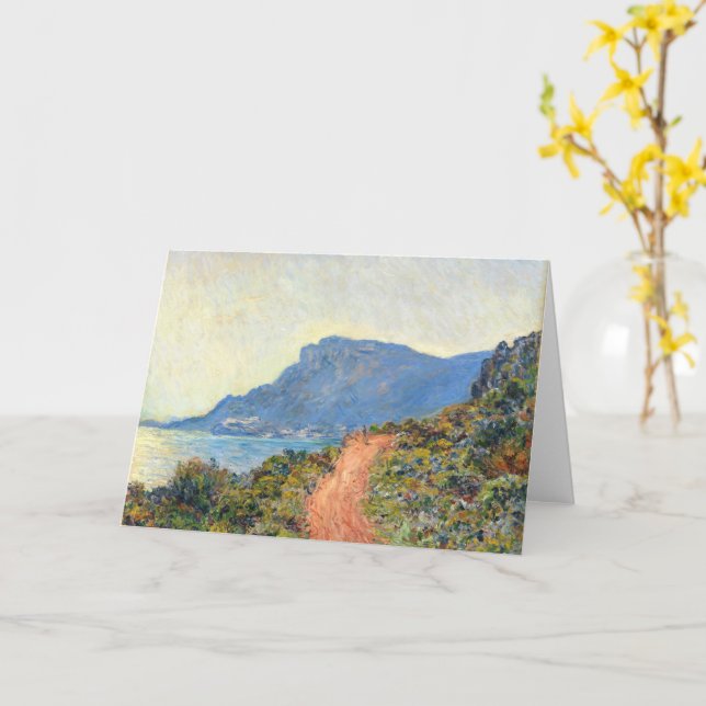 La Corniche near Monaco by Claude Monet Card (Yellow Flower)