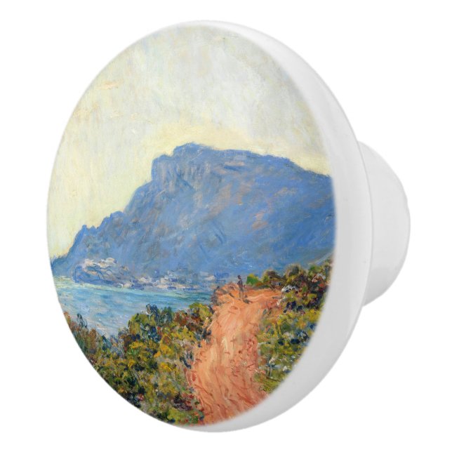 La Corniche near Monaco by Claude Monet Ceramic Knob (Right)