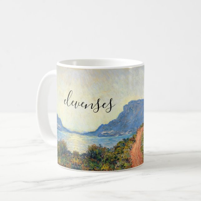 La Corniche near Monaco by Claude Monet Coffee Mug (Front Left)