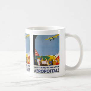 La Cote Basque Par Avion Coffee Mug