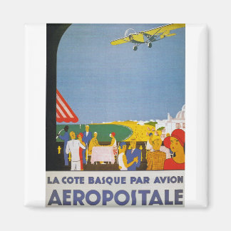 La Cote Basque Par Avion Magnet