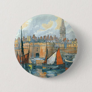 La Côte d' Émeraude 6 Cm Round Badge