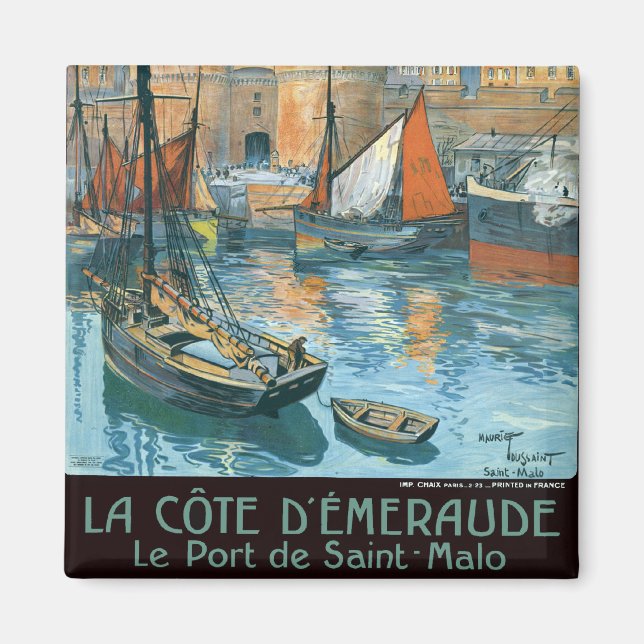 La Côte d' Émeraude Magnet (Front)