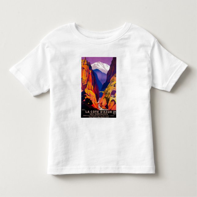 La Cote D'Azur Vintage PosterEurope Toddler T-Shirt (Front)