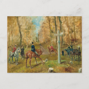 La croisee des chemins, 1883 (oil on canvas) postcard
