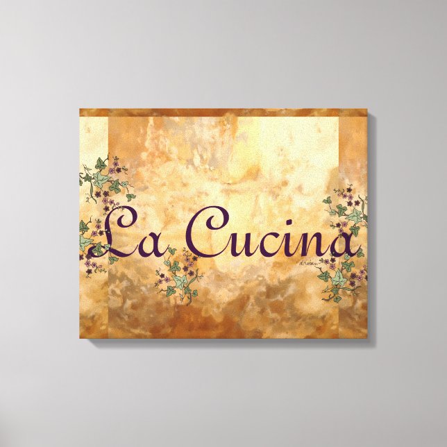 La Cucina Old World European Style Canvas Print (Front)