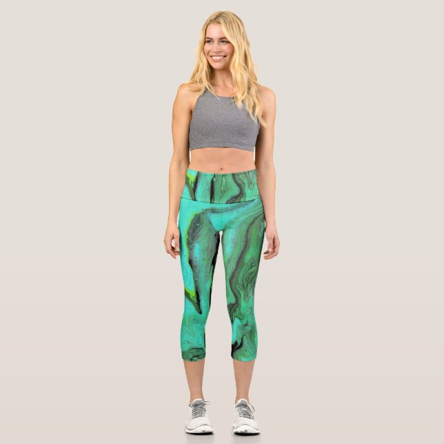 La Dee Dah 1 Abstract Capri Pants (Front)