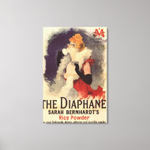 La Diaphane Woman Powdering Face Promo Poster Canvas Print