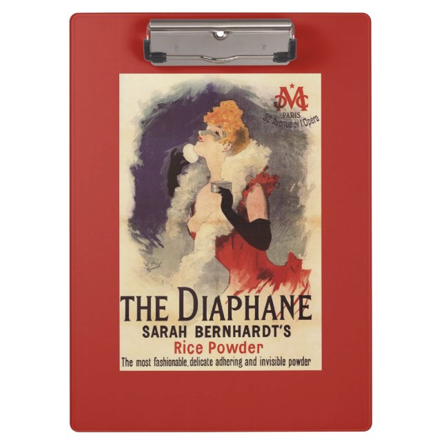 La Diaphane Woman Powdering Face Promo Poster Clipboard (Front)