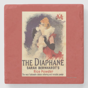 La Diaphane Woman Powdering Face Promo Poster Stone Coaster