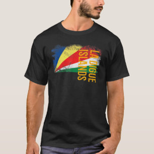 La Digue Islands Seychelles Flag For Men Women Kid T-Shirt