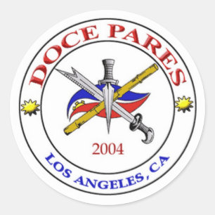 LA Doce Pares Logo Classic Round Sticker