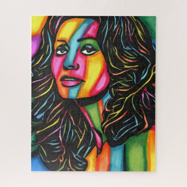 La Dolce Espressione original abstract woman art Jigsaw Puzzle (Vertical)