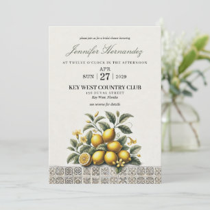 La Dolce Lemons Bridal Shower Invitation
