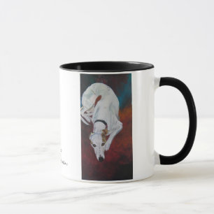la dolce vida, Whippet,Painting by Sylvia LeDoux Mug