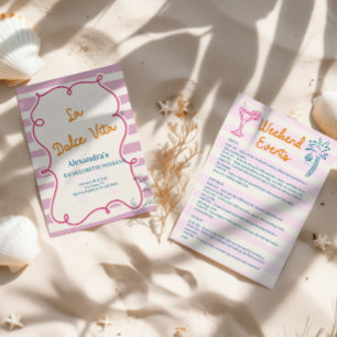 La Dolce Vita Bachelorette Weekend Invitation