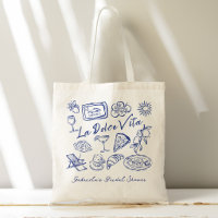 La dolce vita blue Italian bridal shower favours