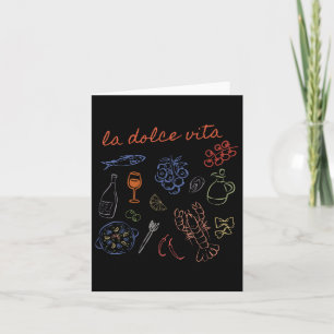 La Dolce Vita Cute Italy Ciao Bella Girl Summer Oc Card