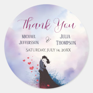 La Dolce Vita French Inspiration Classic 1940s Classic Round Sticker