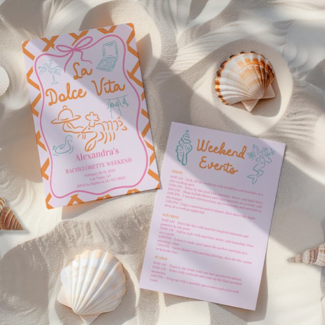 La Dolce Vita Girls Trip Invitation (Creator Uploaded)