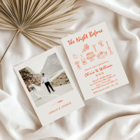 La Dolce Vita Hand Drawn Rehearsal Dinner