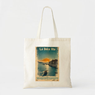 . La Dolce Vita - Inspired by 1960s Posters Tote Bag