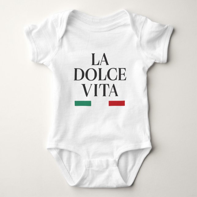 La Dolce Vita Italian Baby body  Baby Bodysuit (Front)