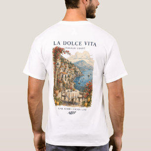 La Dolce Vita Italian Coast Design T-Shirt