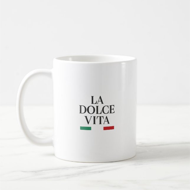 La Dolce Vita Italian coffee mug (Left)