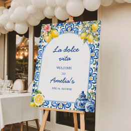 la Dolce Vita Italian Dinner lemon bridal shower