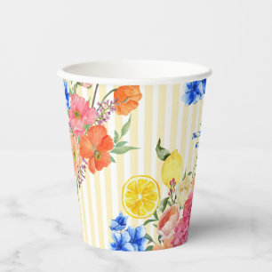 La dolce vita Italian Lemon summer Bridal shower Paper Cups