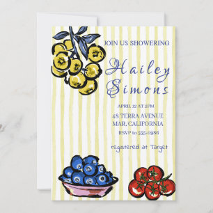 La Dolce Vita Italian Lemon Yellow Invitation