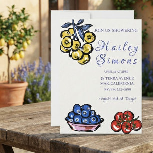La Dolce Vita Italian Lemon Yellow Invitation