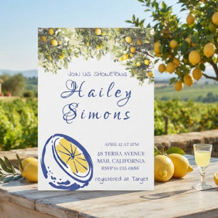 La Dolce Vita Italian Lemon Yellow Invitation