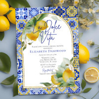 La Dolce Vita Italian Lemons Tiles Bridal Shower