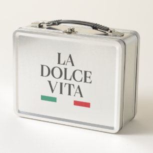 La Dolce Vita Italian Style Metal Lunchbox