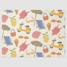 La dolce Vita Italian summer beach Pattern 
