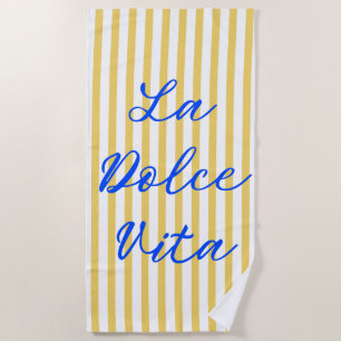 La Dolce Vita Italian Summer Vibes Beach Towel