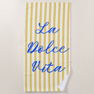La Dolce Vita Italian Summer Vibes Beach Towel