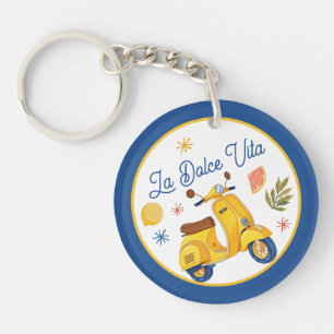 La Dolce Vita Italian Summer Wedding Favour Key Ring