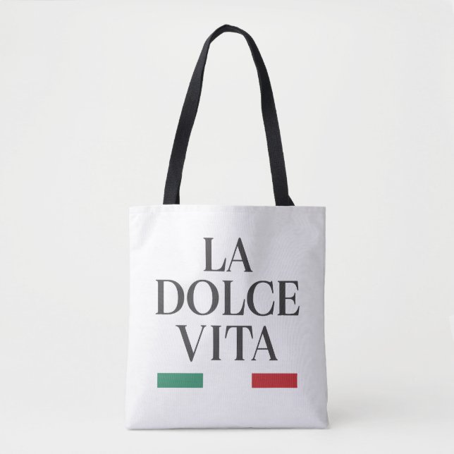 La Dolce Vita Italian Tote Bag (Front)