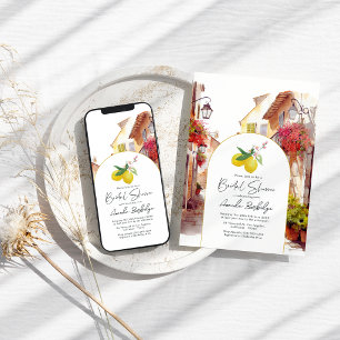 "La Dolce Vita" Italian Village Bridal Shower Invitation