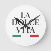 La Dolce Vita Italian Wall Clock