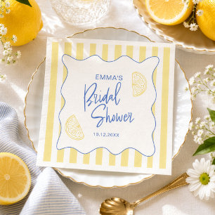 La Dolce Vita Lemon Bridal Shower Napkin