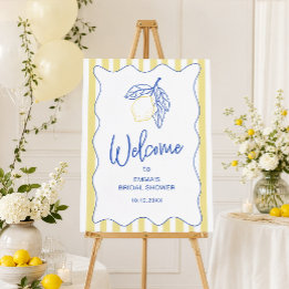 La Dolce Vita Lemon Bridal Shower Welcome